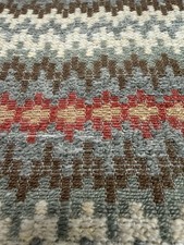 Colefax & Fowler Horiz Stripe Fabric- Radcot Stripe Red Forest 2.40 yd F4892-01 picture