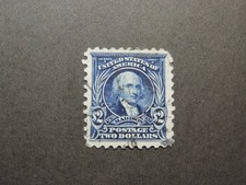 US Stamp  Scott # 479   1917  $2  Madison,  Dark Blue,   Unwtmk,   Perf 10  VF picture