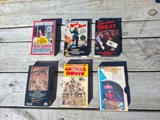Lot Of 6 Betamax Tapes- THRILLER/REAL GENIUS/ANIMAL HOUSE/DARK STAR/MADMAX/ IND picture