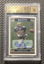 REGGIE BUSH 2006 Topps Chrome Rookie Auto USC Saints Dolphins Lions BGS 9.5/10 picture