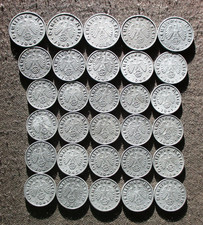 BIG LOT AUTHENTIC OLD COINS OF THIRD REICH NAZI GERMANY (1940-1944) WORLD WAR II picture