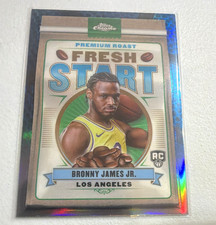 Topps 2024-25 Chrome Fresh Start Bronny James RC Blue Refractor FS-15 Lakers picture