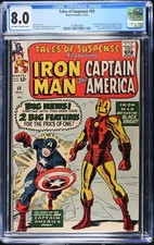 Tales of Suspense #59 CGC 8.0 OW/W *1st Solo Captain America Story* Marvel 1964 picture