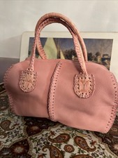 Fatto A Mano By Carlos Falchi Pink Soft Leather Handbag picture