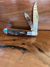 Vintage 1986 Case XX 4 Dot 6249 Copperhead Pocket Knife Pretty Bone Excellent picture