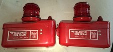 Pair of Vintage Teledyne Big Beam Model 108F Emergency Flashing Lanterns - Made picture