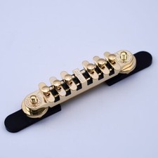 Guitar Synchro-Sonic Adjustable Bridge W/Base Assembly GOLD Fit Gret-ch Style picture