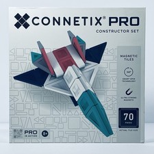 New CONNETIX Pro Magnetic Tiles Constructor Set 70pcs With Smart Spin Technology picture