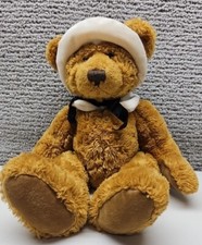 Russ Berrie Mayflower brown Teddy Bear plush stuffed animal Thanksgiving pilgrim picture