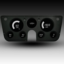 1967-1972 Chevy Truck Digital Dash WHITE LED Intellitronix DP6003W Made In USA picture