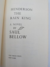 Henderson The Rain King by Saul Bellow / 1959 Hardcover / Viking Press picture