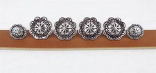 Set of 6_JEREMIAH WATT_Saddle Trim WESTERN CONCHO_Wood Screw Back_4_1.50