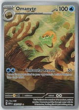 Pokemon TCG Card Omanyte 180/165 S&V 151 Illustration Rare *English* - NM picture