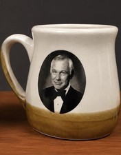 Vtg Johnny Carson Collection The Tonight Show Mug FBI USA 12 oz TV Coffee Cup picture