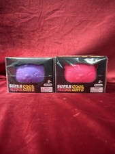 Authentic Super Needoh Cool Cats - XL Lot Of 2 - Pink And Purple picture