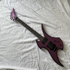 Clearance Solid Electric Guitar FR Bridge HH Pickups Black Edge Purple US Stock picture