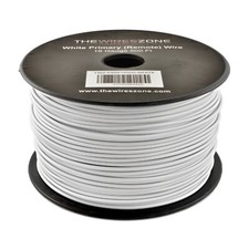 White 18 Gauge AWG 500ft Copper Clad Aluminum Stranded Primary Remote Wire Cable picture