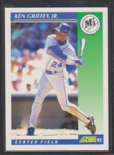 1992 SCORE PROMO SAMPLE RARE BLANK STATS #1 KEN GRIFFEY JR CENTERED NM-MT SP picture