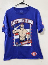 WWE Authentic John Cena Farewell Tour SummerSlam 2025 Blue T-Shirt Men’s L picture