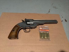 Unused Barra Airguns Schofield No. 3 (Nickel) Full Metal 410FPS CO2 BB Revolver picture