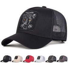 Men Women Animal Trucker Hats Mesh Baseball Hat Bros Hip Hop Style Snapback Cap picture