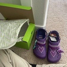 Crocs Yu-Gi-Oh Dark Magician Purple Clog Men’s US 12 Adjustable Strap 213591-90H picture