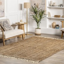 Raleigh Natural Solid Hand Tufted Area Rug, 5' x 8' picture