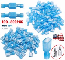 100/500Pcs Insulated Male Female Spade Terminal Crimp Electrical Wire Connectors picture