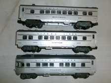 Lionel Postwar silver/gray passenger set of 2421 2422 2423 c1951 picture
