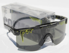 PIT VIPER The Cosmos Sunset Sunglasses Black/Yellow/Gray Wrap Single Wide NEW picture