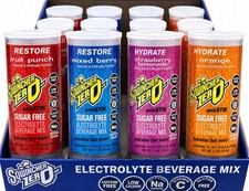20 Packs x 10=200 Sqwincher Qwik Stik Powder Mix ZERO Assorted Flavors 0.11oz EA picture