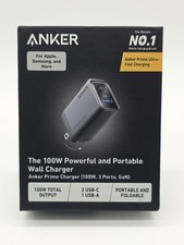 ANKER Prime Charger 100W, 3 Port, GAN  Model A2688  SEALED  picture