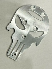 Aluminum skull Center Diff Side Skid Plate For Arrma limitless infraction Silver picture