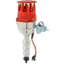 JEGS SSR-III Ready-to-Run (RTR) Pro-Series Distributor for Ford FE 352-428 [Red picture