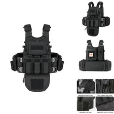 BOMTURN Tactical Outdoor Vest Men Multifunctional Modular Molle Vest Metal picture
