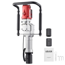 VEVOR Electric T Post Driver 2200W Handheld Pounder with Two Sleeves Fence Farm picture