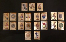 Panini euro 1992 full set of 21 foil badges - Excellent. picture