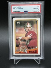 1988 TOPPS JOE MONTANA PSA 10 GEM MT SAN FRANCISCO 49ERS HOF CARD #38 picture