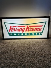 Vintage Krispy Kreme Doughnuts Lighted Store  Sign Double Sided 25
