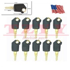 10PCS Ignition Keys 5P8500 5P-8500 for Caterpillar Heavy Equipment CAT Loaders picture