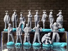 Double G 1:64 Miniature Human Figures - Lot 675 3D Printed - Unpainted - 1.10