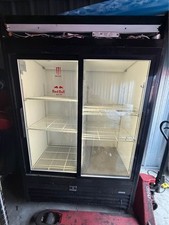 Kelvinator Commercial Double Sliding Glass Door Cooler Refrigerator Merchandiser picture