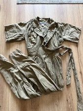 Vintage Karen Alexander Jumpsuit Coveralls 100% Cotton Made In USA Size 12 picture