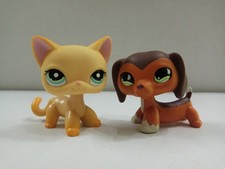 2pcs/lot Littlest Pet Shop LPS Dog Cat #675#339 Animals Figure Toys picture