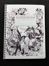 Hummingbirds & Floral Decomposition Book Spiral composition notebook Journal New picture
