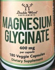 Magnesium Glycinate 400mg 4 BOTTLES 180 caps = 720 Total Exp: 4/2027 picture