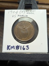 Philippines Centavo 1904 P Bronze Coin KM#163 Filipinas One Cent (w/ Coin Flip) picture