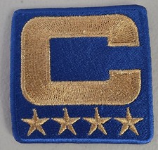 Buffalo Bills 2025 Royal Blue Jersey CAPTAIN C 4 Star Gold Patch Iron On picture