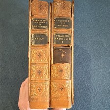 Rabelais, Francis & Cervantes, Miguel “Works & Exemplary Novels” 1849 Antique picture