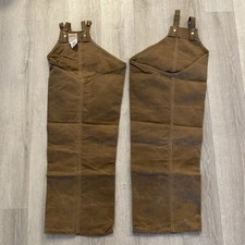 Filson Men’s Tin Cloth Chaps Hunting Brush Pants Regular Brown USA Waxed Canvas picture